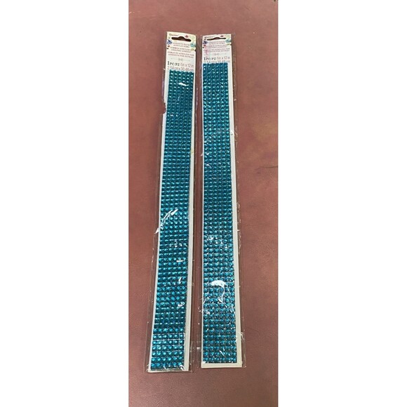 Darice SAPPHIRE Adhesive Acrylic Gems 1 X 12" Embellishments NEW GEMZ04 Lot of 2 - Picture 3 of 8